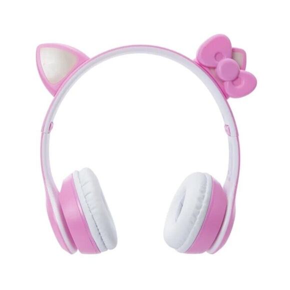 🔥Hello Kitty Wireless Light Up Headphones Bluetooth Pink Sanrio BNIB🔥 - Picture 2 of 5